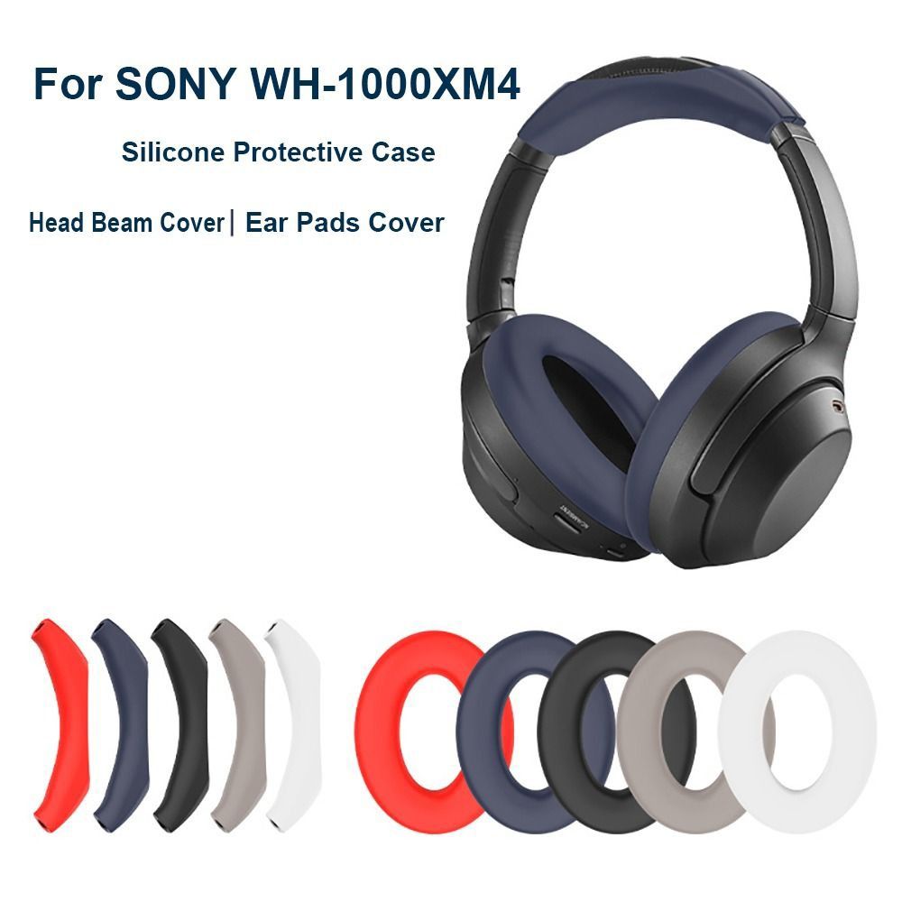 Sony Headphone Wh-1000Xm4 - Headset-Zubehör Kopfhörer-Ohrpolster-Abdeckung Stoßfeste Silikon-Ersatz-Ohrpolster Staubdicht Weich