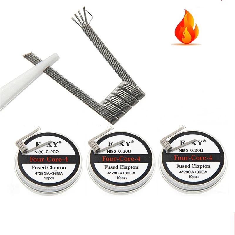 10 teile/schachtel Ni80 Vorgef – Clapton Wire Pre Built Bewertung und Preis